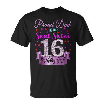 Sweet 16 Girl N Birthday 2005 Sixnth Dad T-shirt - Thegiftio UK