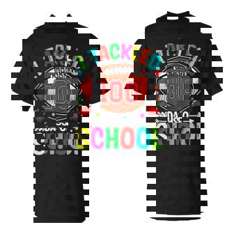I Tackled 100 Day Of School Football Boy 100Th Day Of School V7 T-shirt - Thegiftio UK
