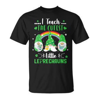 I Teach The Cutest Little Leprechauns Gnome St Patricks Day T-Shirt - Seseable