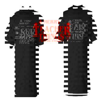 Teach Love Inspire Merry Teacher Things Jingle Bells T-Shirt | Seseable CA