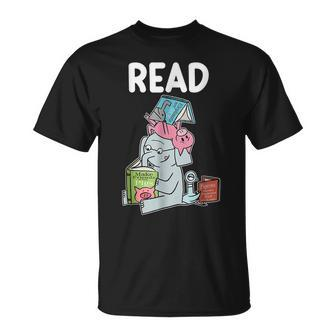 Teacher Library Read Book Club Piggie Elephant Pigeons V4 T-shirt