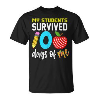 My Teacher Survived 100 Days Of Me 100 Days Of School Party T-Shirt - Seseable