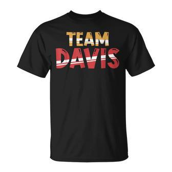 Team Davis Lifetime Member Surname Family Last Name T-shirt - Seseable
