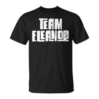 Team Eleanor Daughter Granddaughter Wife Mom Sports Name T-shirt - Seseable