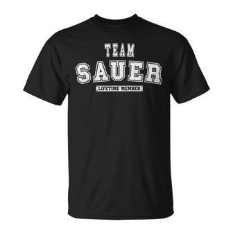 Team Sauer Lifetime Member Family Last Name T-shirt - Seseable