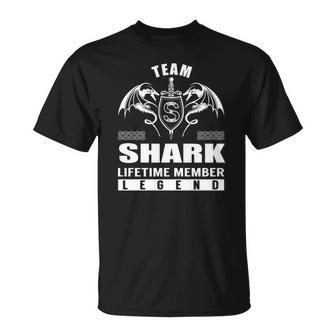 Team Shark Lifetime Member Legend Unisex T-Shirt - Seseable