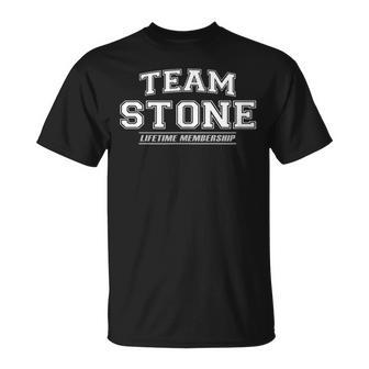 Team Stone | Proud Family Surname Last Name Gift Unisex T-Shirt - Seseable