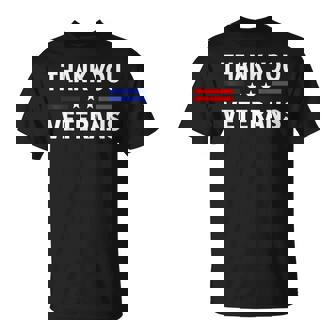 Thank You Veterans Veterans Thank You Veterans Day T-Shirt - Seseable