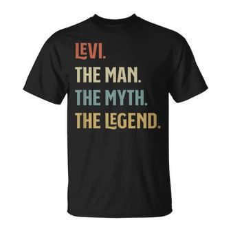The Name Is Levi The Man The Myth And The Legend Gift Unisex T-Shirt | Seseable UK