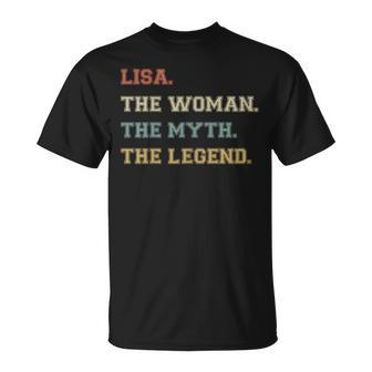 The Name Is Lisa The Woman Myth And Legend Varsity Style Unisex T-Shirt | Seseable UK