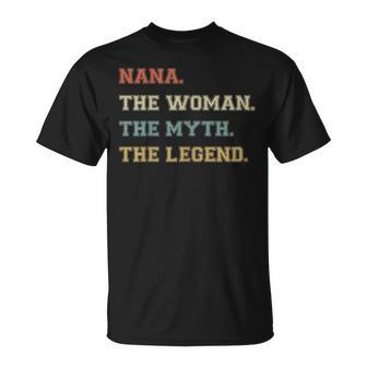 The Name Is Nana The Woman Myth And Legend Varsity Style Unisex T-Shirt | Seseable UK