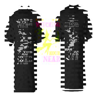 The Witching Hour Is Near Distressed Unisex T-Shirt | Mazezy