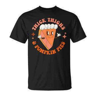 Thick Things And Pumpkin Pies Family Thanksgiving Costume T-Shirt | Seseable UK