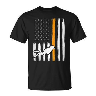 Thin Orange Line Coast Guard Search And Rescue Diver T-Shirt - Seseable