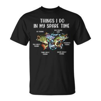 Things I Do In My Spare Time Go Fishing Fishing Lover T-Shirt - Seseable