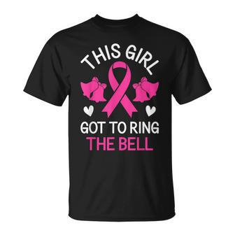 This Girl Got To Ring The Bell Chemo Grad Breast Cancer Unisex T-Shirt | Mazezy
