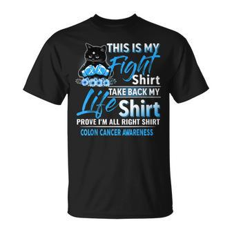 This Is My Fight Colon Cancer Awareness Month Unisex T-Shirt | Mazezy