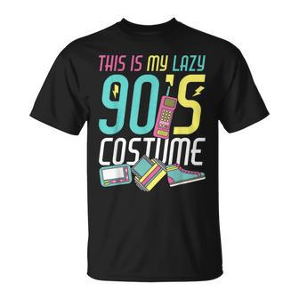 This Is My Lazy 90S Costume Retro 1990S Theme Party Nineties Unisex T-Shirt | Mazezy AU