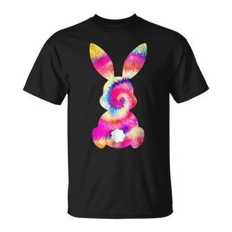 Tie Dye Bunny Rabbit Happy Easter Day Eggs Hunting Outfit Unisex T-Shirt | Mazezy CA