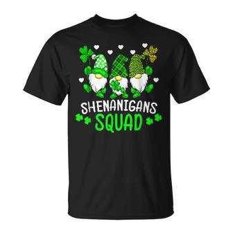 Time For Shenanigans Squad St Patricks Day Gnomes T-Shirt - Seseable