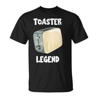 Toaster Legend T-Shirt für Brot- und Toastliebhaber, Frühstücksidee - Seseable