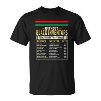 History Of Black Inventors Black History Month T-shirt - Thegiftio UK