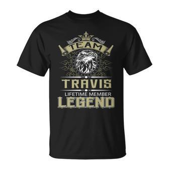 Travis Name Gift Team Travis Lifetime Member Legend V2 Unisex T-Shirt - Seseable