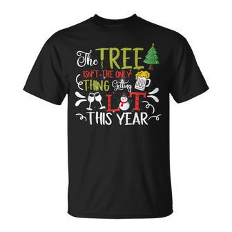 The Tree Isnt The Only Thing Getting Lit This Year Xmas T-Shirt - Seseable
