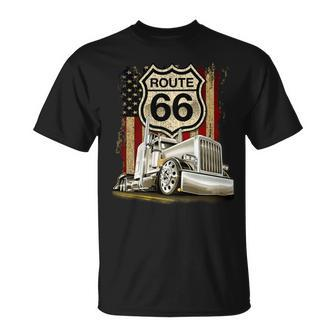 Trucker Route Unisex T-Shirt - Seseable