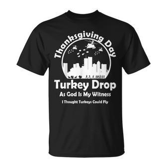 Turkey Vintage Drop Thanksgiving Day Funny Unisex T-Shirt | Mazezy CA