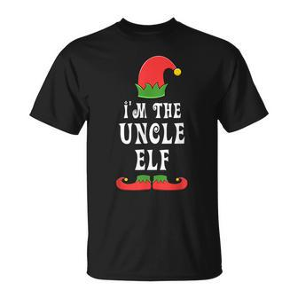 Uncle Elf For Matching Family Group Unisex T-Shirt | Mazezy