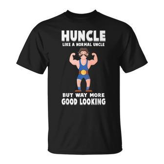Uncle Huncle Mustache Bodybuilder Gym Workout Unisex T-Shirt | Mazezy CA