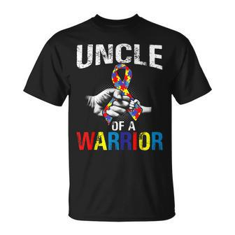 Uncle Of A Warrior Autism Awareness Unisex T-Shirt | Mazezy DE
