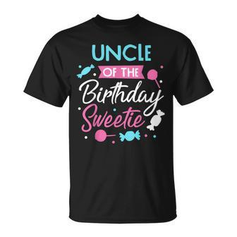 Uncle Of The Birthday Sweetie Candy Tito Bday Party Tio Unisex T-Shirt | Mazezy CA