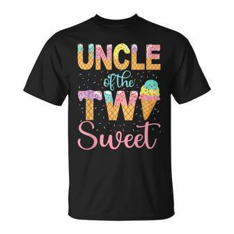 Uncle Of The Two Sweet Birthday Girl Ice Cream 2Nd Unisex T-Shirt | Mazezy AU