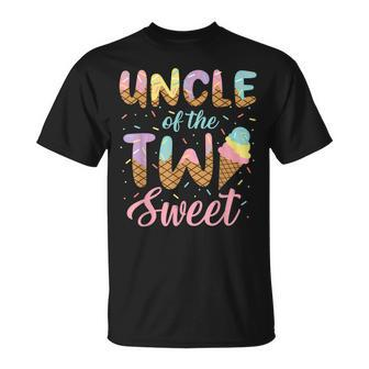 Uncle Of The Two Sweet Birthday Girl Ice Cream Lovers 2Nd Unisex T-Shirt