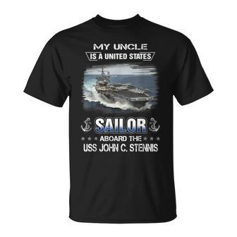 My Uncle Is A Sailor Aboard The Uss John C Stennis Cvn 74 T-Shirt - Seseable