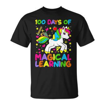 Unicorn 100 Days Of Magical Learning 100Th Day Of School Kid T-shirt - Seseable