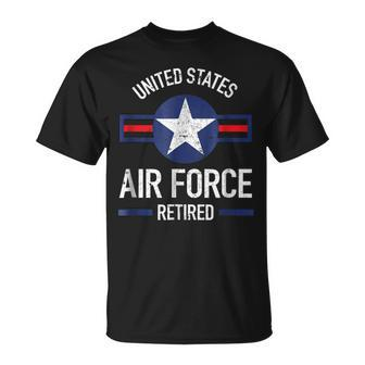 United States Retired Air Force Military Retirement Unisex T-Shirt | Mazezy