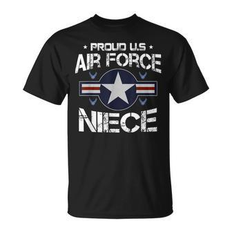 Us Air Force Proud Niece Proud Air Force Niece Veteran Day T-Shirt - Seseable