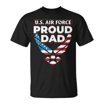 Us Air Force Veteran US Air Force Proud Dad T-Shirt - Seseable