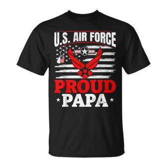 Us Air Force Veteran US Air Force Proud Papa T-Shirt - Seseable