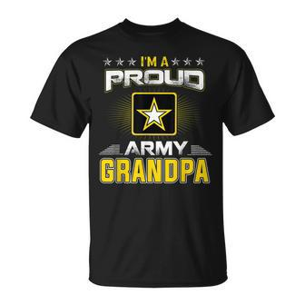 Us Army Proud Us Army Grandpa Military Veteran Pride Unisex T-Shirt | Mazezy