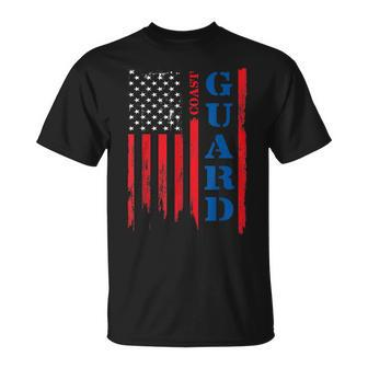 US Flag Coast Guard US Coast Guard T-Shirt - Seseable