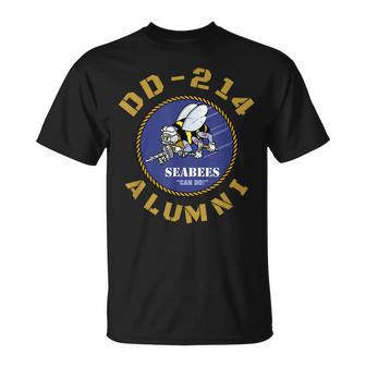 Us Navy Dd214 Gift Veteran Seabees Dd214 Retired Military Unisex T-Shirt | Mazezy