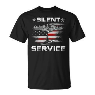 US Navy Submarines Silent Service Patriotic T-Shirt - Seseable