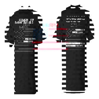 Usa American Flag Memorial Day Murph 2023 Veteran Workout Unisex T-Shirt | Mazezy