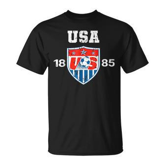 Usa Soccer Team 1885 Cool Futbol Equipment Men Women T-shirt - Seseable