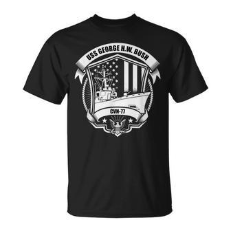 Uss George HW Bush Cvn-77 T-Shirt - Seseable