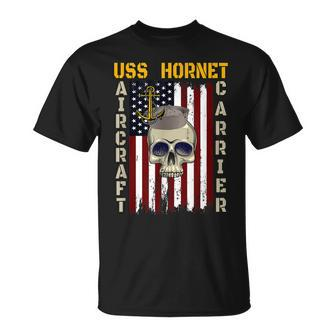 Uss Hornet Veterans Day Dad Boy Son Grandpa T-Shirt - Seseable